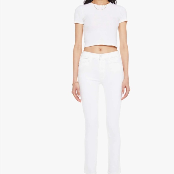MOTHER Denim - MOTHER White Skinny Jeans High-Waisted